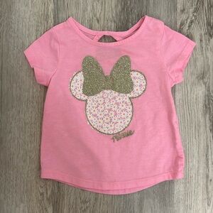 Jumping Beans 12 Month Minnie Short Sleeve Pink Shirt